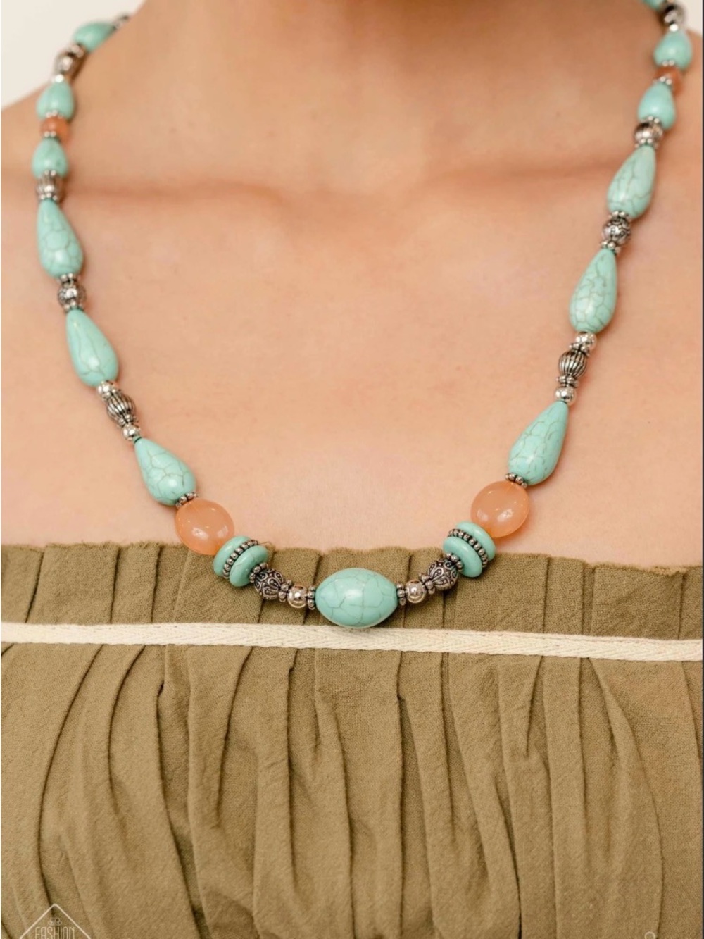 Nile River Redux - blue - Paparazzi necklace